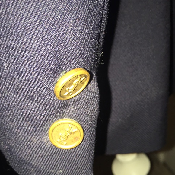 Vintage YSL wool suit jacket M - Picture 3 of 8